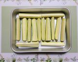 簡単夕飯ズッキーニ豚肉巻きカレーフリット作り方1写真