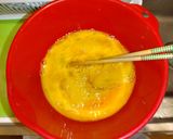 ベーコンガーリックチーズ玉子丼作り方1写真