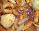 韓国ごはん＊トッポッキ(甘辛味噌餅炒め)作り方5写真