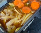 キャンプ飯！豚バラ肉の簡単赤ワイン煮込み作り方10写真