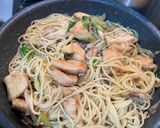 味付け簡単！鶏とねぎの和風パスタ♪作り方7写真
