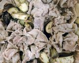 レンジで！マッシュルームと豚肉の塩麹蒸し作り方5写真