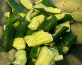 たたききゅうりの大葉胡麻醤油和え作り方2写真