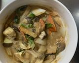 肉無チクワ洋風梅味噌クリーム味野菜炒め作り方18写真