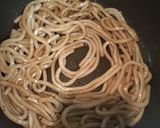 豚バラ肉とアスパラの焼きうどん作り方10写真