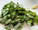 簡単！シャキシャキ！空芯菜の炒め物作り方1写真