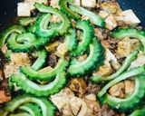 毎日の納豆●withゴーヤー麻婆豆腐作り方1写真