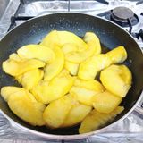 フライパン de HM豆乳りんごケーキ作り方5写真