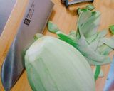 *ナスと玉葱の辛くない豚キムチ炒め*作り方2写真