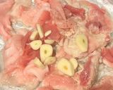 豚肉とにんにくの芽炒め作り方4写真