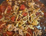 キャベツとトマトの麻婆ソーススパ作り方4写真