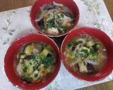 夏の赤だし！松山あげと揚げ茄子と茗荷作り方38写真