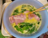 菜の花とベーコンとチーズのオムレツ作り方2写真