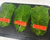 湯通しサンチュのカニかま巻きサラダ作り方3写真