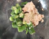 レンジで簡単✨オクラとツナのポン酢和え作り方5写真