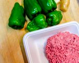 豚ひき肉とピーマン炒め作り方1写真
