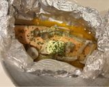 しめじと鮭のホイル焼き(味噌マヨバター)作り方4写真