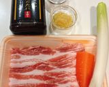 焼肉の生だれでネギ豚カルビの炊き込みご飯作り方2写真