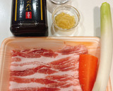 焼肉の生だれでネギ豚カルビの炊き込みご飯作り方2写真