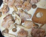 鶏肉・ほうれん草・しめじのクリーム煮作り方4写真