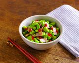 レンジで★枝豆とベーコンの和風ペペロンチーノ作り方7写真