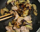 簡単　とろとろ茄子と豚バラ肉の甜麺醤炒め作り方3写真