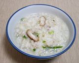 鶏ひき肉と大根おろし（千切り）のお粥作り方5写真