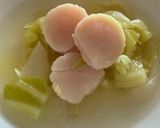 ミディアムレアホタテのスープ🥣😻作り方5写真