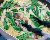 野菜たっぷりクリームパスタ作り方4写真