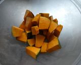 かぼちゃとひき肉のケチャップ煮作り方1写真