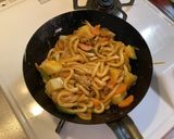 焼きうどんを超えた!本格チキンカレー焼きうどん作り方13写真