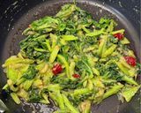 保存食　セロリの味噌炒め作り方3写真