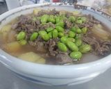 レンジで時短にも！南瓜の煮物or肉じゃが作り方72写真