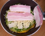 おかかとチーズが合う🤭💕お餅のとん平焼き作り方3写真