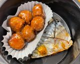 鮭味噌漬と塩鯖弁当🍱浅漬添え作り方3写真