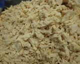 白菜と鶏肉の胡麻和え作り方2写真