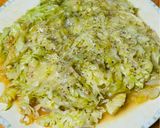 ワンパン簡単！ササミとキャベツの蒸し焼き作り方4写真