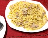 米粉パスタでカルボナーラ グルテンフリー作り方18写真