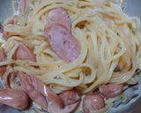 簡単！美味！♬ソーセージでカルボナーラ♬作り方5写真