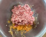 人参ジュースが隠し味！蒸篭蒸しハンバーグ作り方3写真