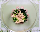 簡単昼食夕飯小松菜ツナ和風クリームパスタ作り方4写真