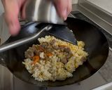 福岡のうどん屋のアレ、博多かしわ飯風炒飯作り方6写真