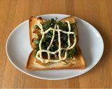 薬味たっぷり！餃子トースト！作り方4写真