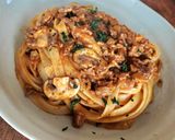 トマトクリームの鬼旨ラグーパスタ作り方12写真