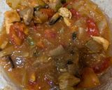 レンジで調理！冷凍トマトと鶏むね肉の無水カレー作り方6写真