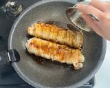 にんにくだし醤油で、野菜の巨大肉巻き作り方8写真
