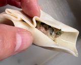 食感最高！シャキシャキ空芯菜入り焼き餃子作り方4写真