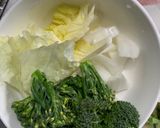 肉無チクワクリーミー洋風ユッケ丼味野菜炒作り方7写真