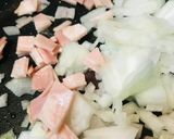 ベーコンスライスチーズのチーズチャーハン作り方1写真