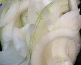 玉ねぎ・長ネギ・ちくわのカレー炒め作り方1写真